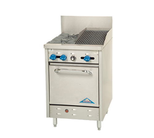 Comstock-Castle F318-1RB Range, 24" Restaurant, Gas