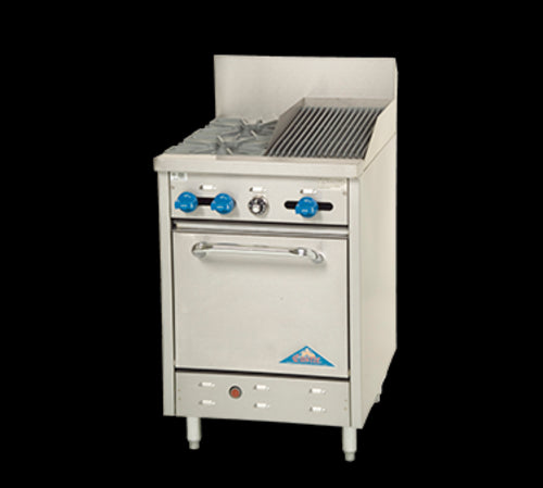 Comstock-Castle F318-1RB Range, 24" Restaurant, Gas
