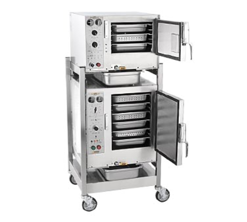 AccuTemp S3/S62401D060 DBL Steamer, Convection, Electric, Boilerless, Floor Model